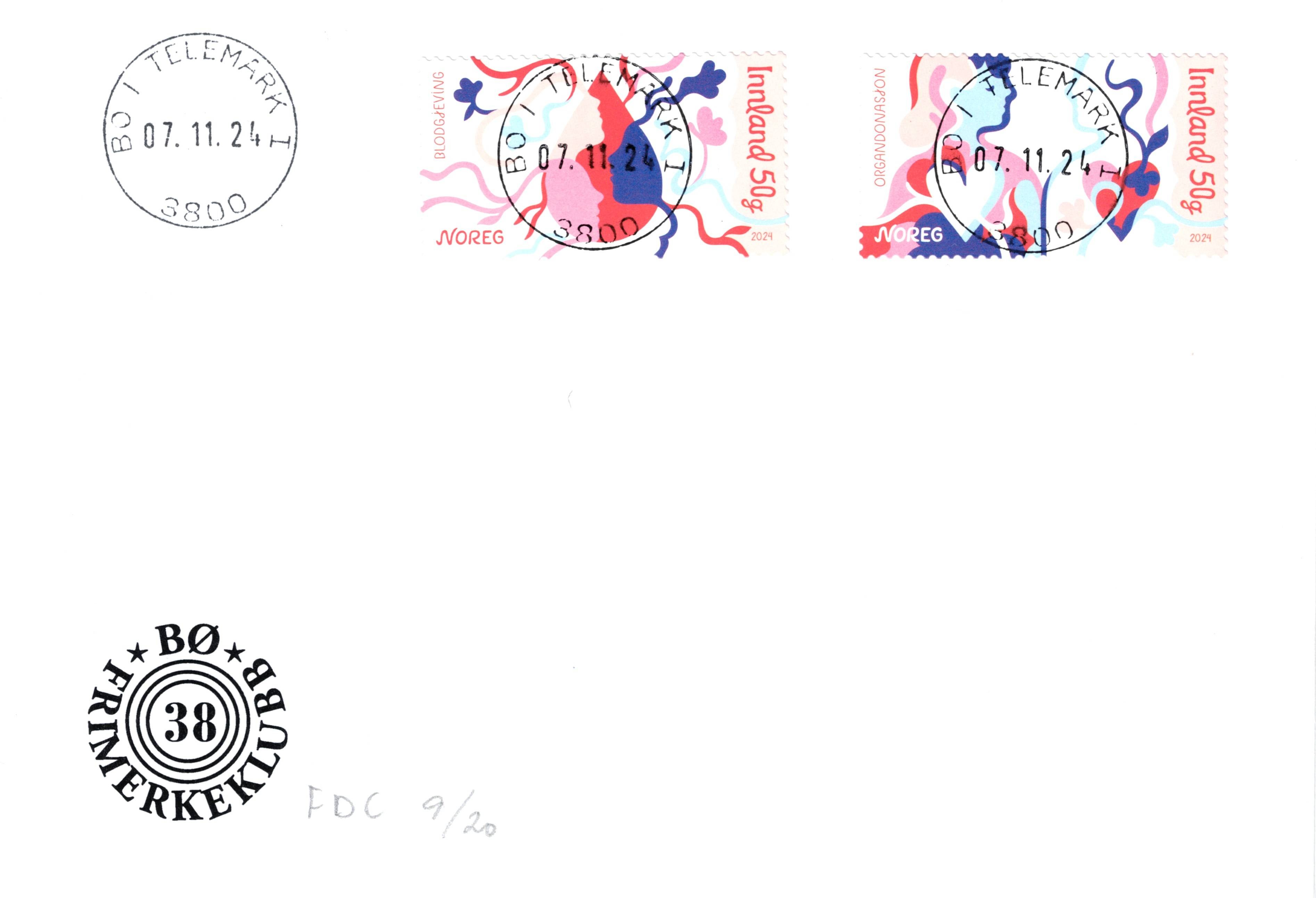 FDC 2024  NK2130 - 2131  Vignett: 13  Grad: 10