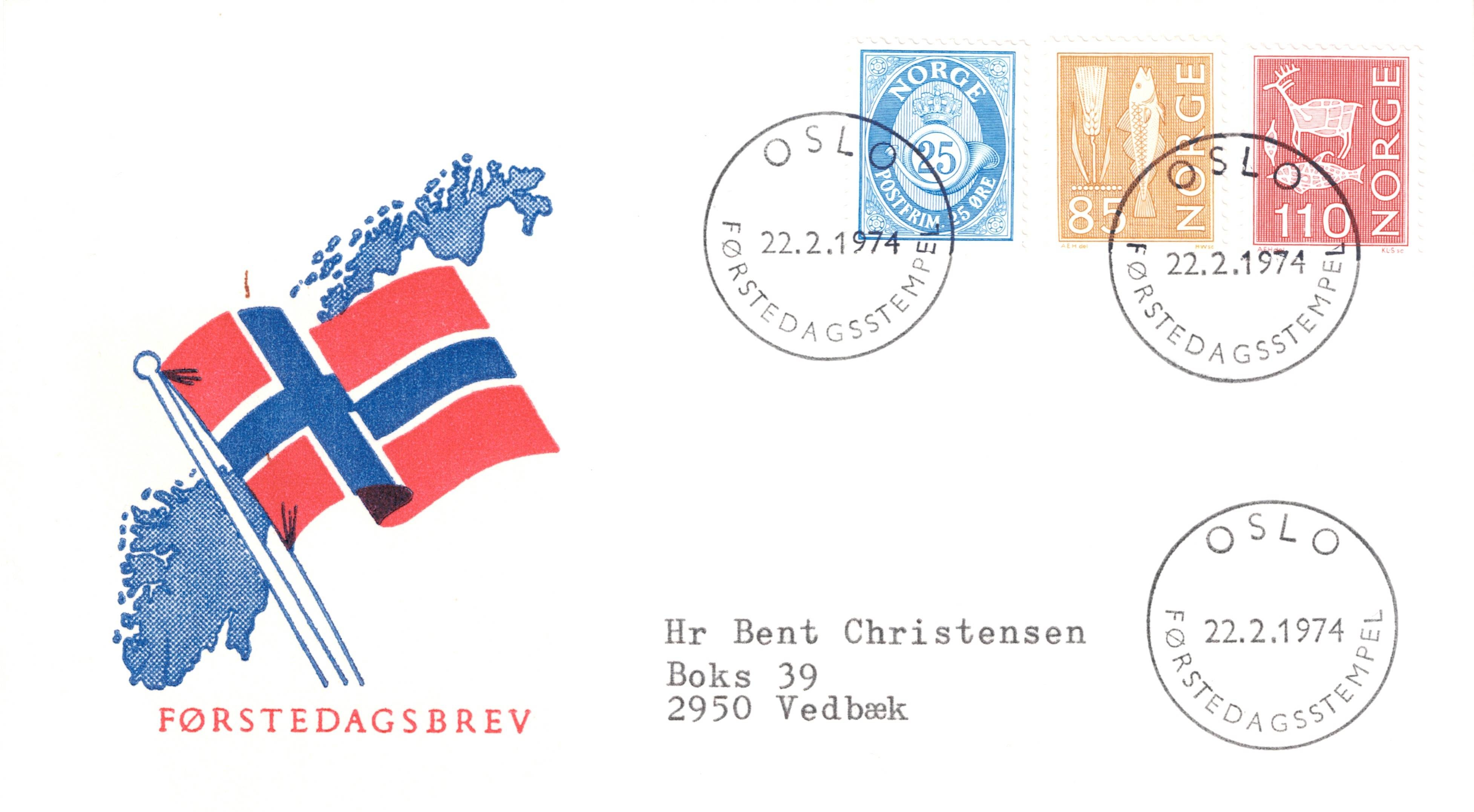 FDC 1974  NK724 - 726  Vignett: 5  Grad: 6