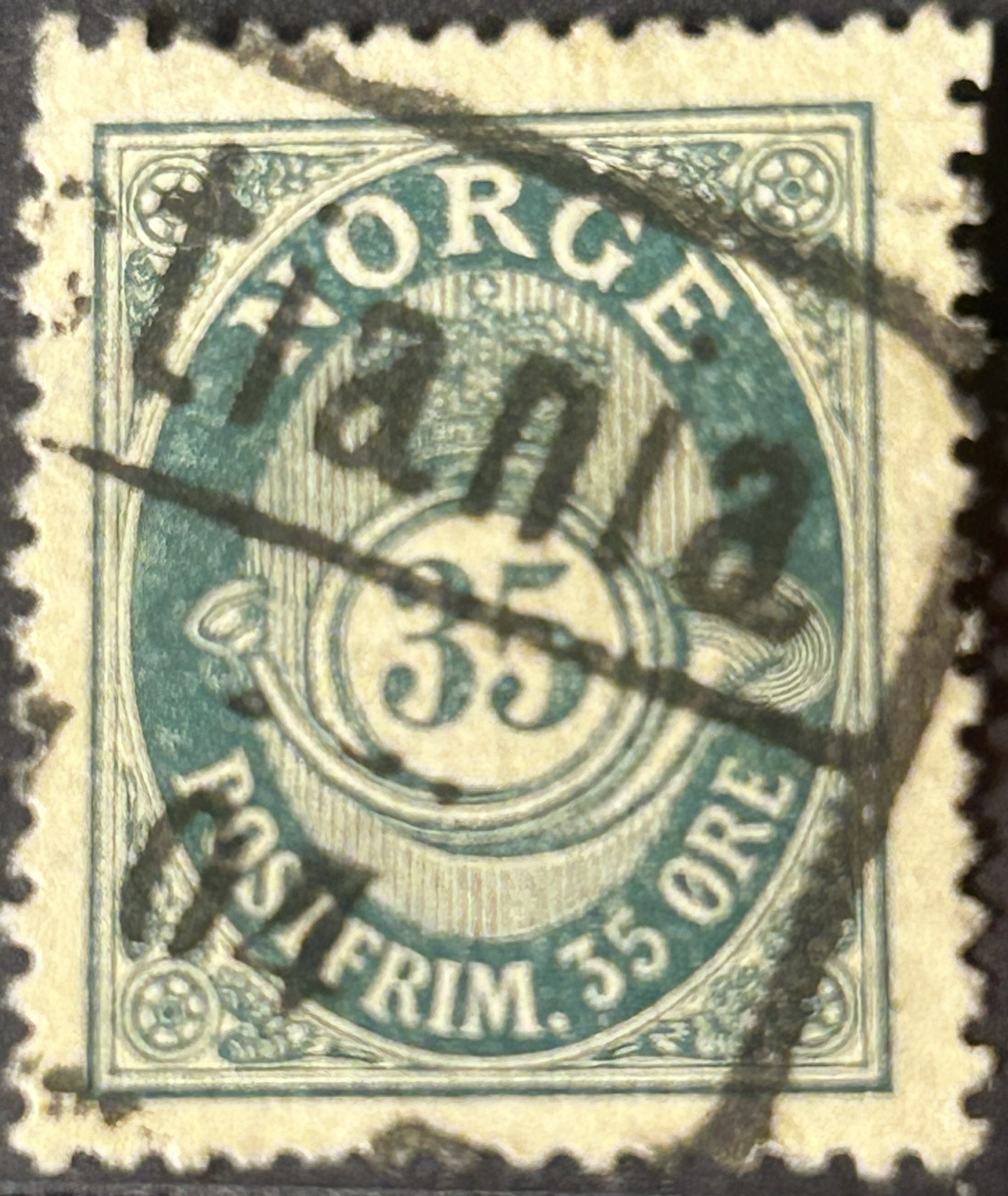 NK 82. PENT PAKKEPOST-STEMPLA.    (85,-)