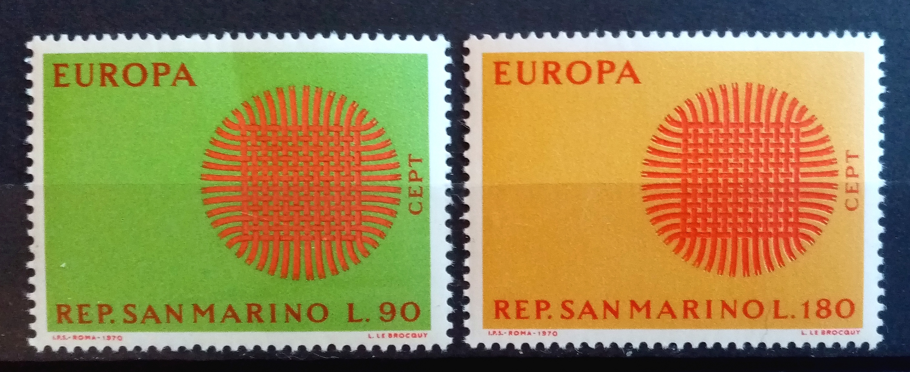 San Marino - Afa 927-28. Europamerker. (1970) **
