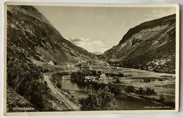 SPANSDALEN  postgått Soløy 1938