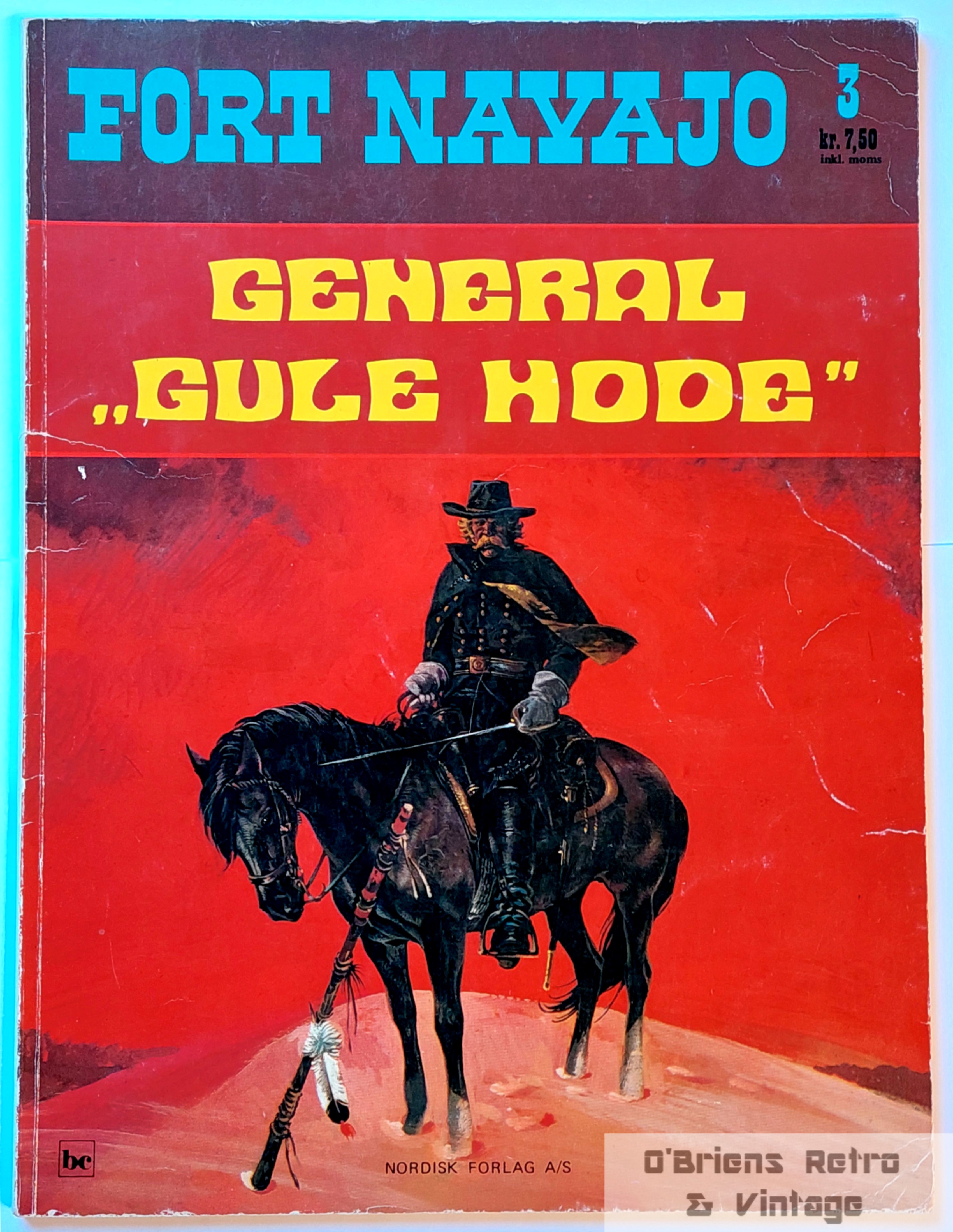 Fort Navajo - Nr. 3 - General Gule Hode - Blueberry - 1974