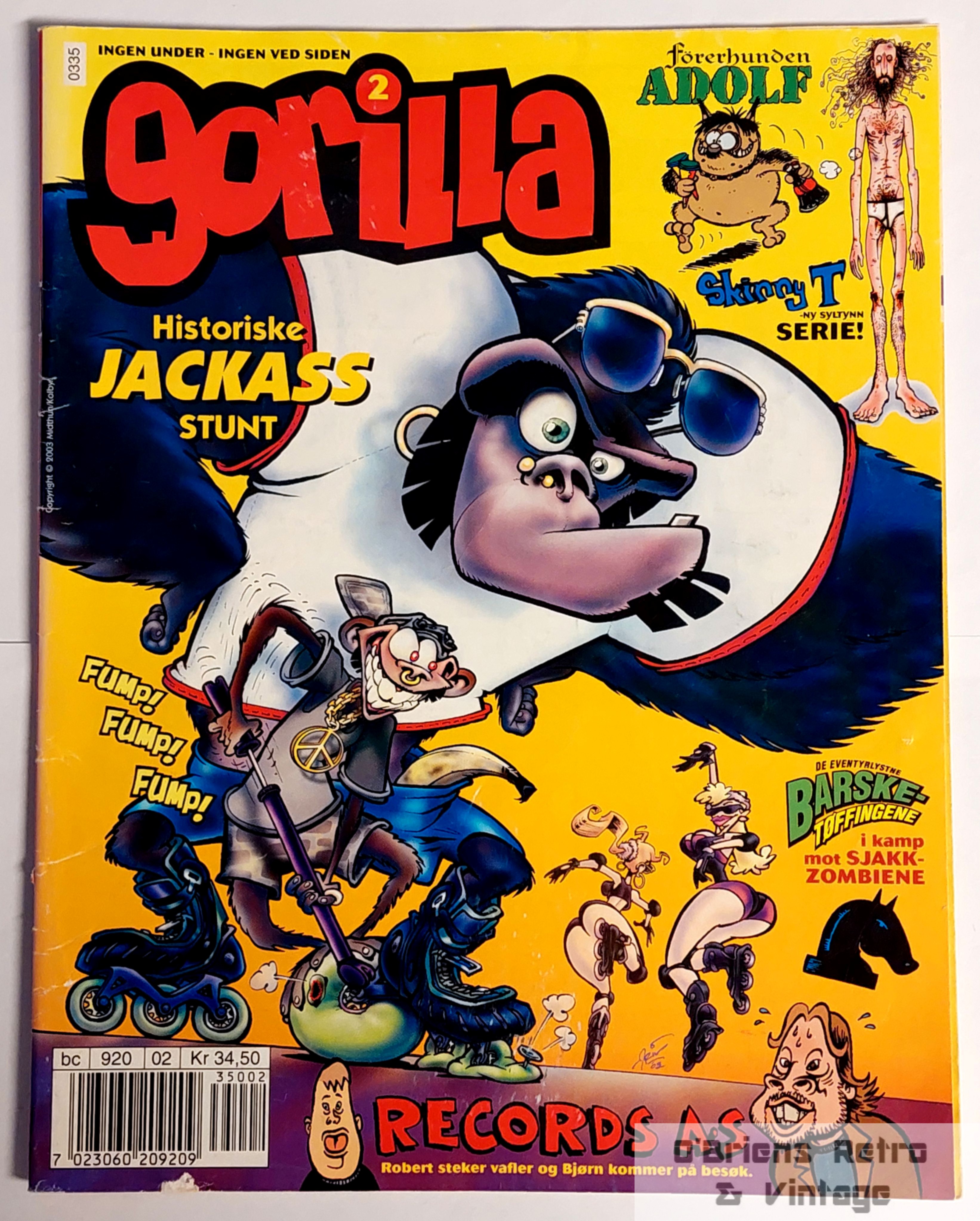 Gorilla - 2003 - Nr. 2 - Førerhunden Adolf - Historiske Jackass stunt
