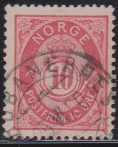 Nk 53 III c, type 2. Del av Nordbanernes poseksp. 25 VI 90