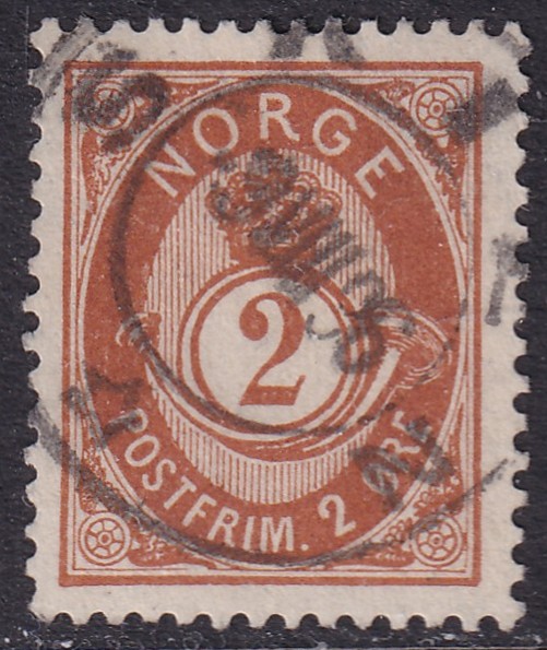Nk 50a 2 øre oransjebrun 20mm