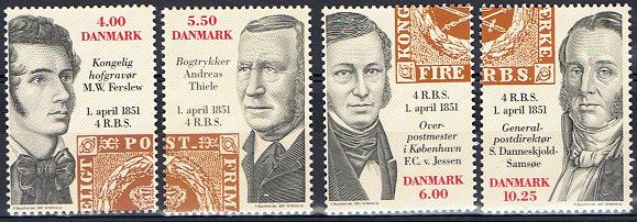 Danamrk Afa: 1276-79 - Det 1. danske frimerke 150 år **