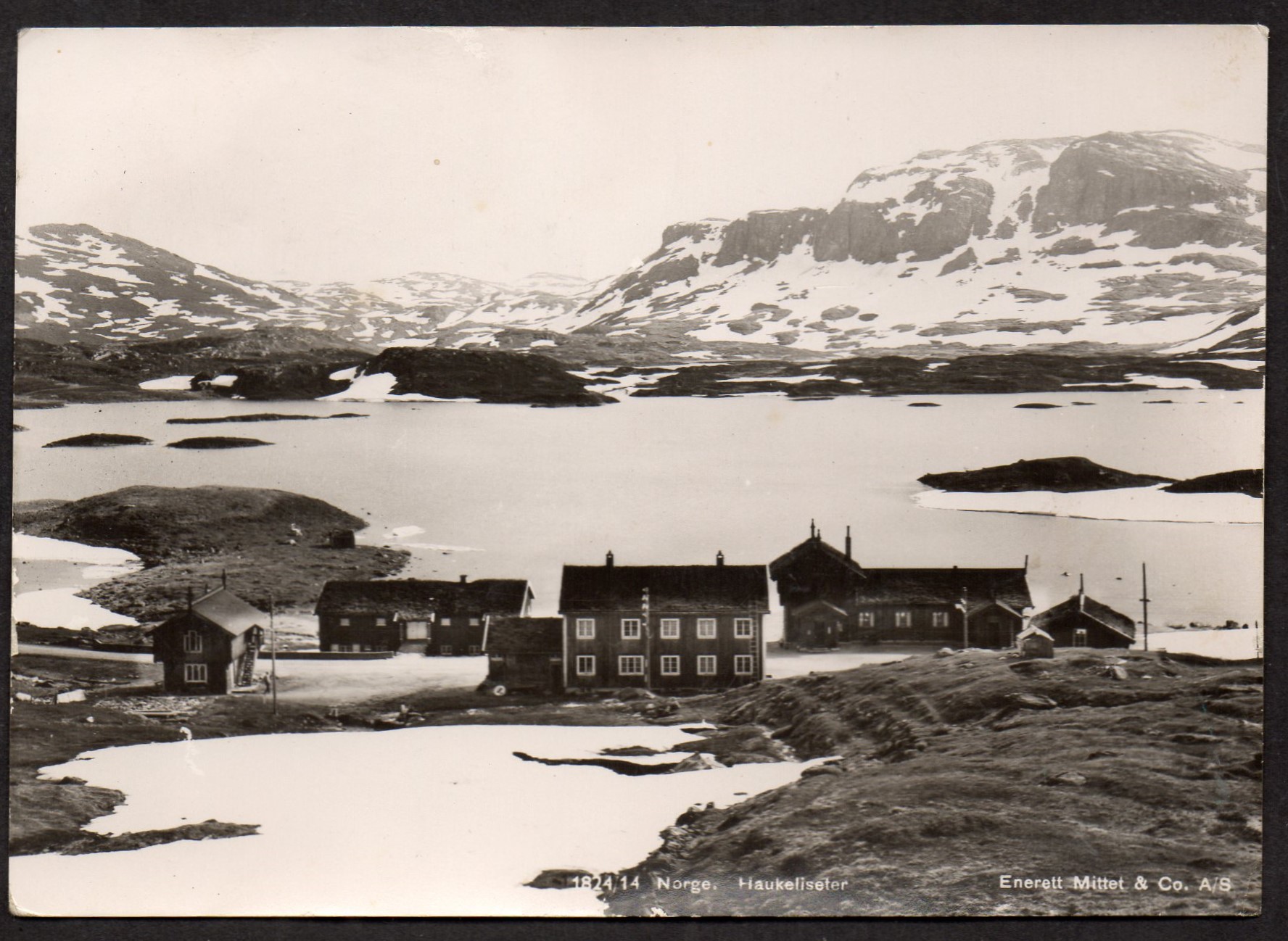 Postkort Haukeliseter -Mittet & co - st. Haukeliseter 1950