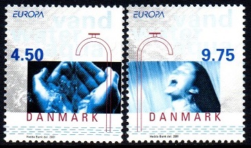 Danmark Afa: 1283-84 - Europafrimerker **