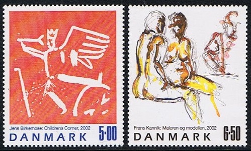 Danmark Afa: 1330-31 - Frimerkekunst **