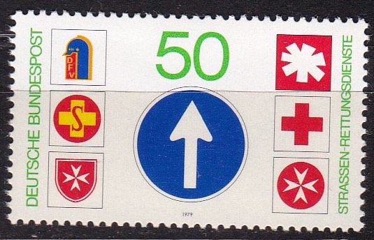 BRD 1979. Michel # 1003. veiredningstjeneste. Postfriskt merke