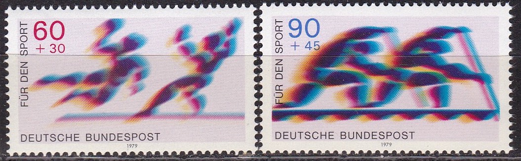 BRD 1979. Michel # 1009-1010. sport. Postfrisk serie