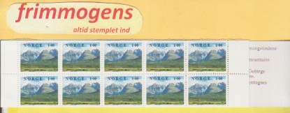 Narur, Norge postfrisk hefte NK 819 (48968)