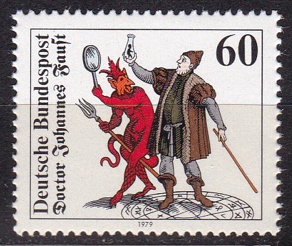 BRD 1979. Michel # 1030. Johannes Faust. Postfriskt merke