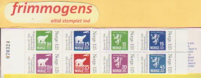 NORWEX, , Norge postfrisk hefte NK 823-30 (48969)