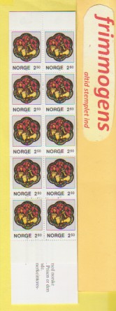 Glassmalerier, , Norge postfrisk hefte NK 1007 (48973)