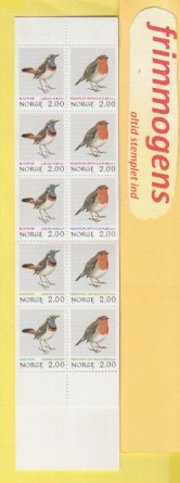Fugler, , Norge postfrisk hefte NK 908-09 (48977)