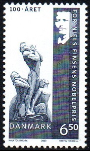 Danmark Afa: 1372 - Den 1. danske Nobelpris 100 år **
