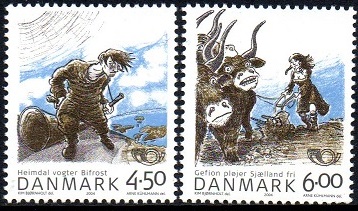 Danmark Afa: 1384-85 - Nordisk mytologi **