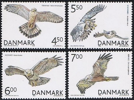 Danmark Afa: 1409-12 - Rovfugler i Danmark **