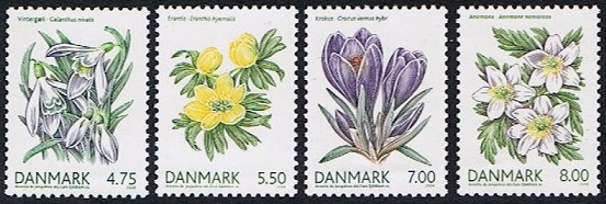Danmark Afa: 1455-58 - Vårblomster **