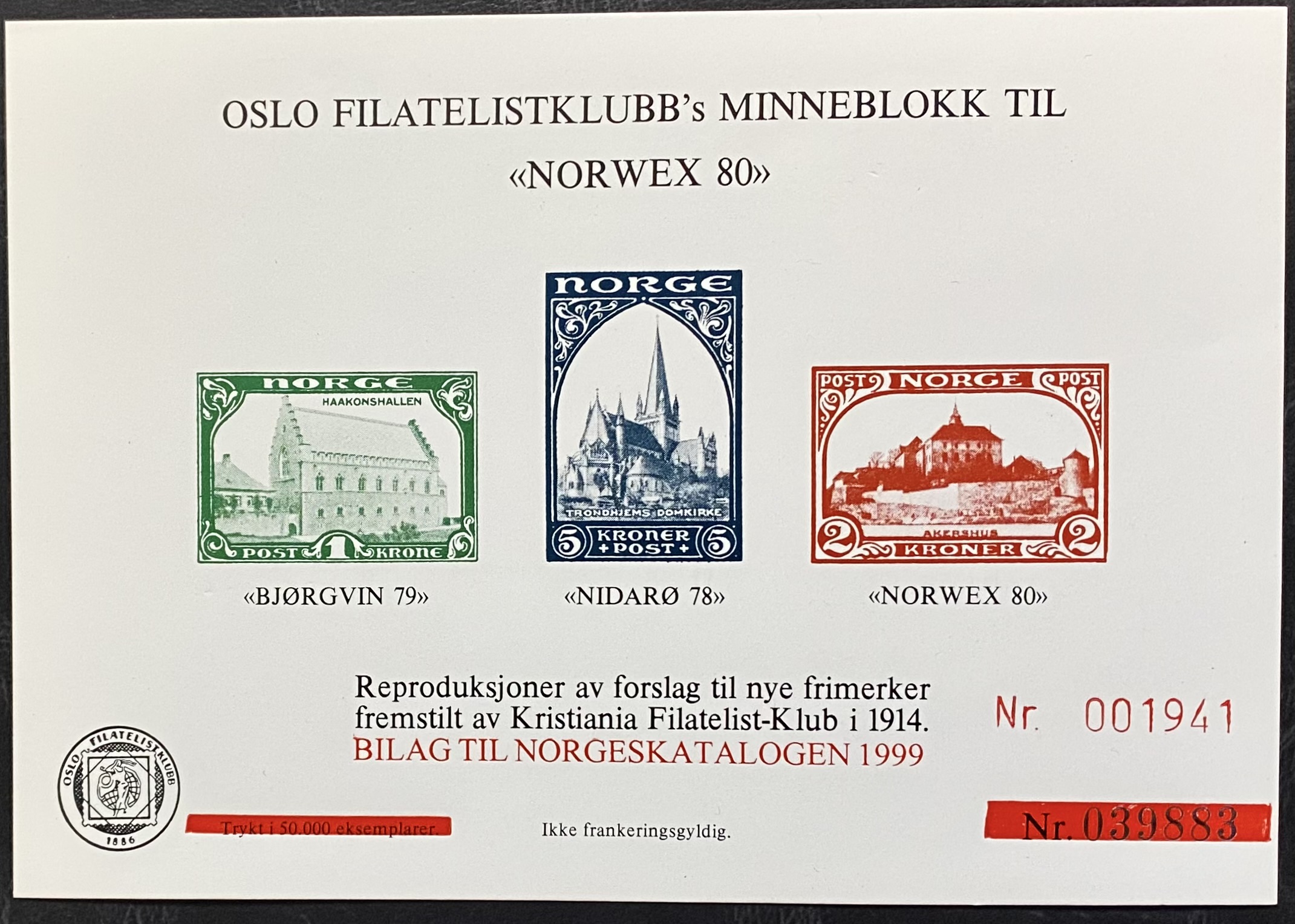 Minneblokk Norwex 80 År 1999