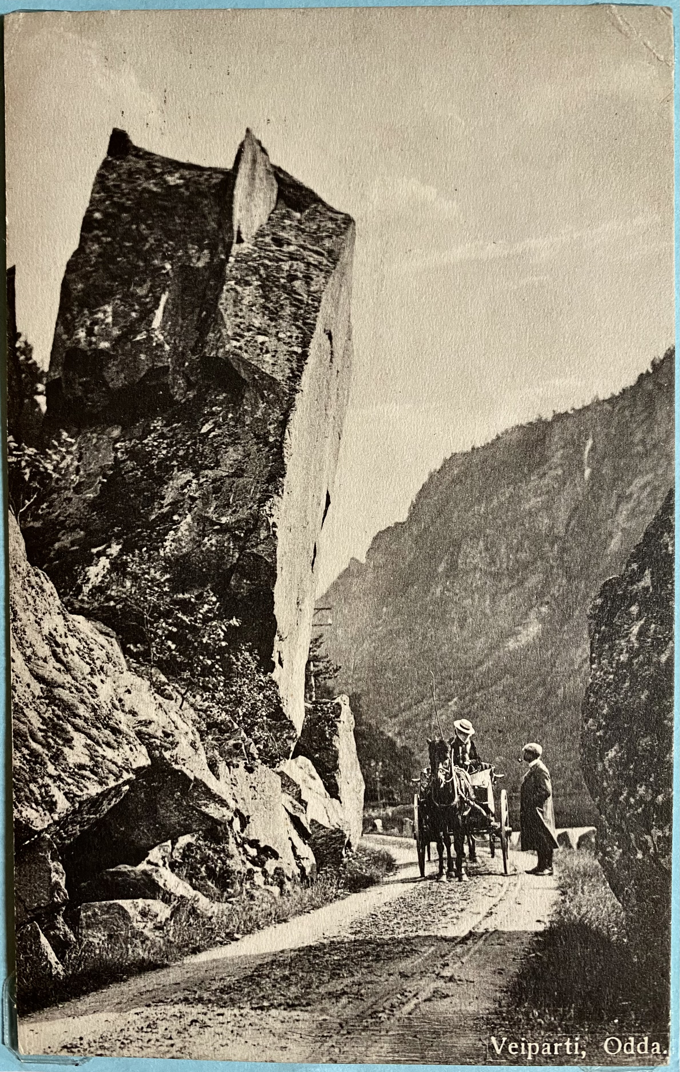Kort St Bergen 1914 Enerett Solveig Lund, Veiparti Odda Adr Østrig