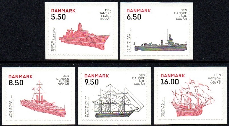 Danmark Afa. 1620E-24E - Den danske flåte 500 år **