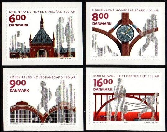 Danmark Afa: 1675-78 - Københavns Hovedbanegård 100 år **
