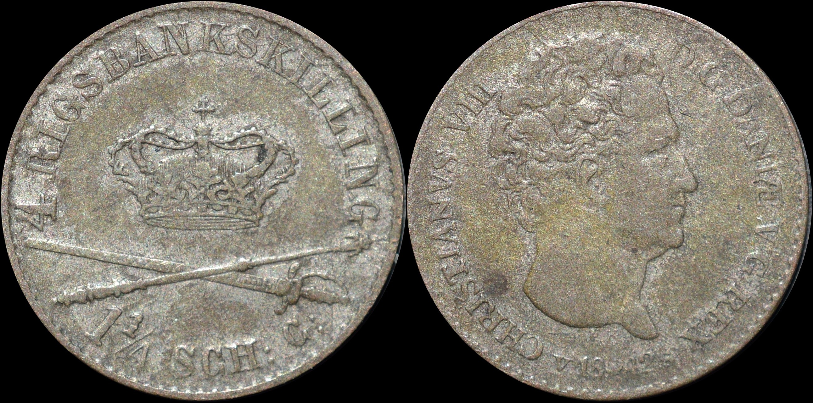 NorCollect:  Danmark 4 Skilling 1842  Sølv