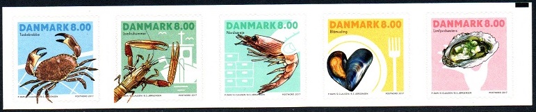 Danmark Afa: 1886-90 - Skalldyr **