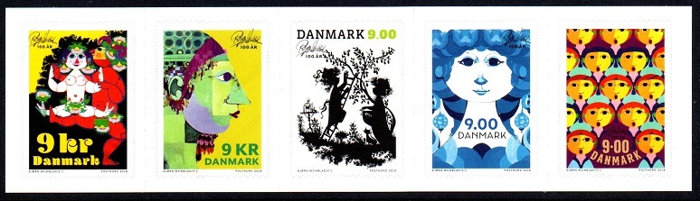 Danmark Afa: 1922-26 - Bjørn Wiinblad 100 år **