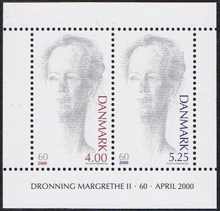 Danmark Afa: 1241 - Dronning Margrethe 60 år **
