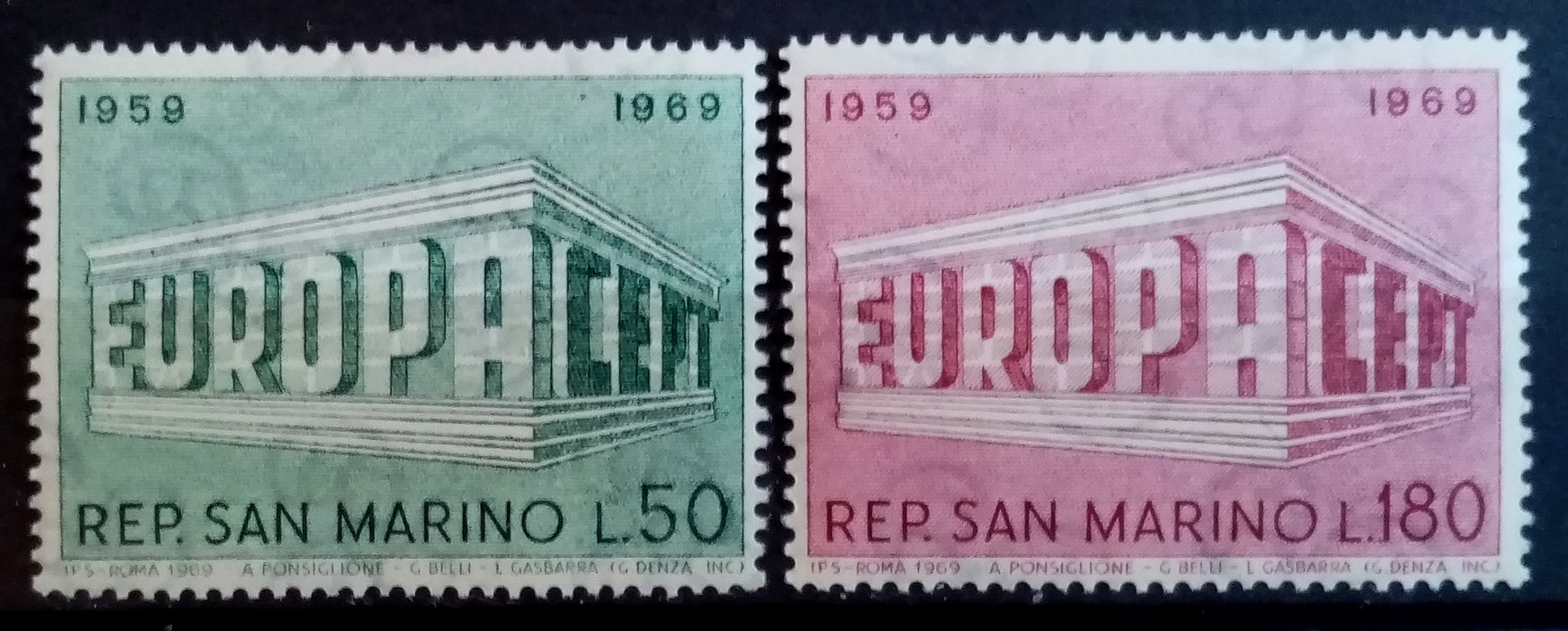 San Marino - Afa 899- 900. Europamerker. (1969) **