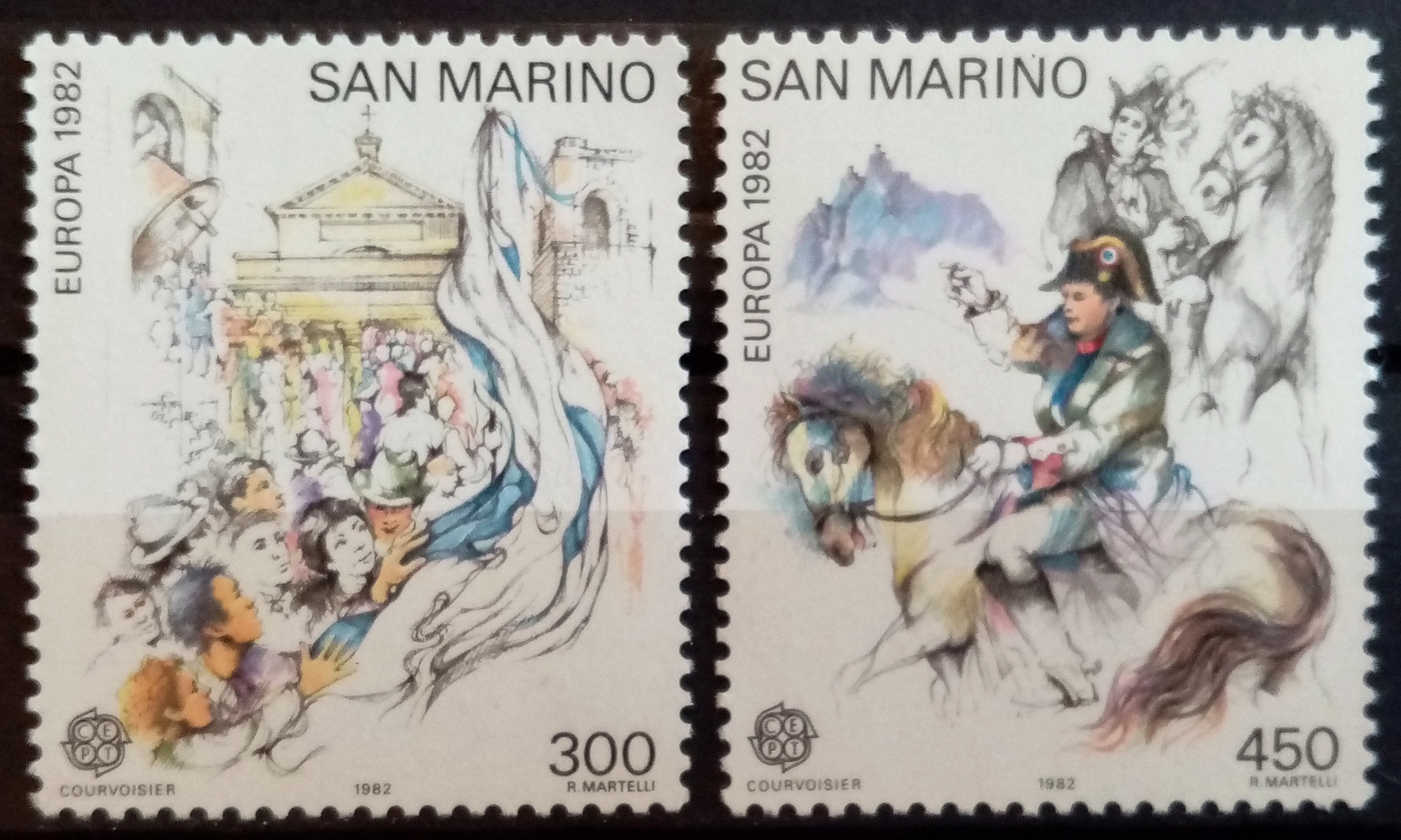 San Marino. - Afa 1218-19. Europamerker.  (1982) **