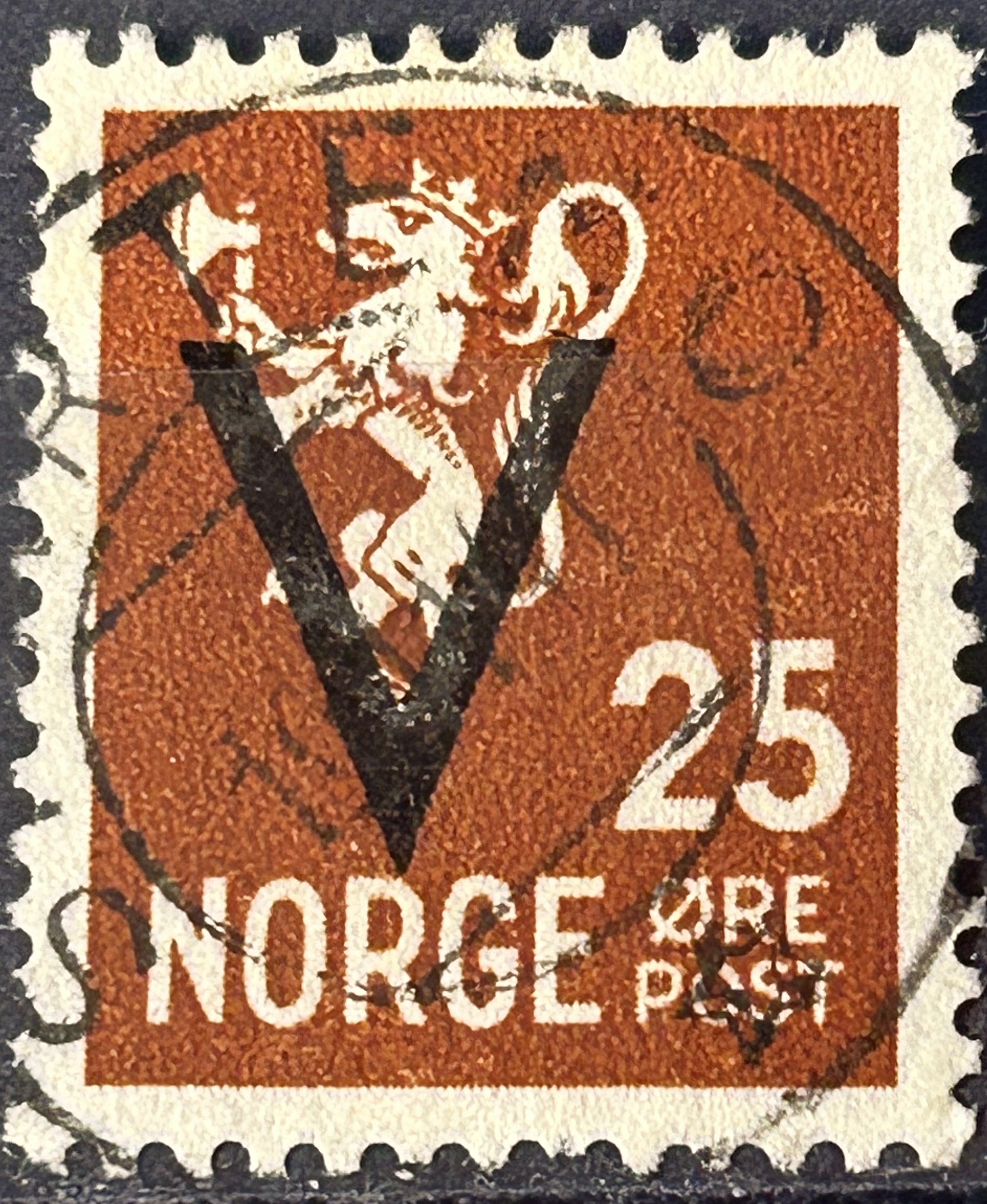 NK 283. PENT FULLSTEMPLA=SORTLAND 16-11-41=