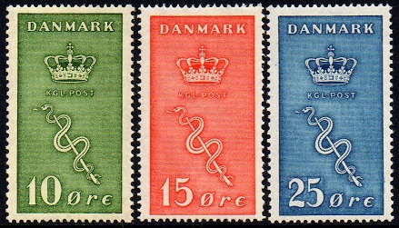 Danmark Afa: 178-180 - Kreftmerker **