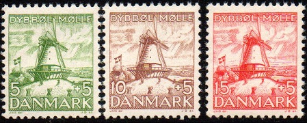 Danmark Afa: 236-38 - Dybbøl Mølle **