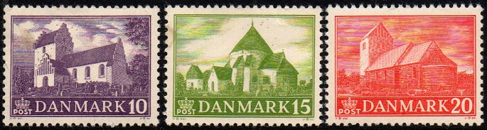 Danmark Afa: 285-87 - Landsbykirker **