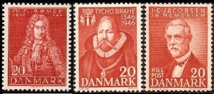 Danmark Afa: 288+298+305 - 3 enkeltmerker **