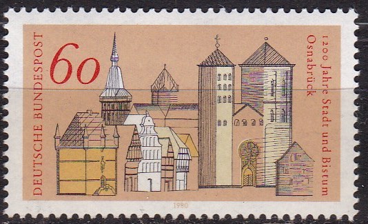 BRD 1980. Michel # 1035. Osnabrück. Postfriskt merke