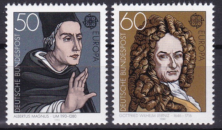 BRD 1980. Michel # 1049-1050. von Janota-Bzowski. Postfrisk serie