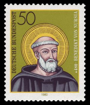 BRD 1980. Michel # 1055. St. Benedict av Nursia. Postfriskt merke