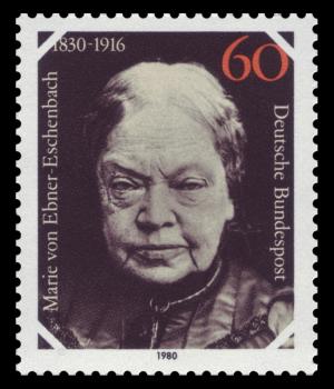 BRD 1980. Michel # 1056. Marie von Ebner-Eschenbach. Postfriskt merke