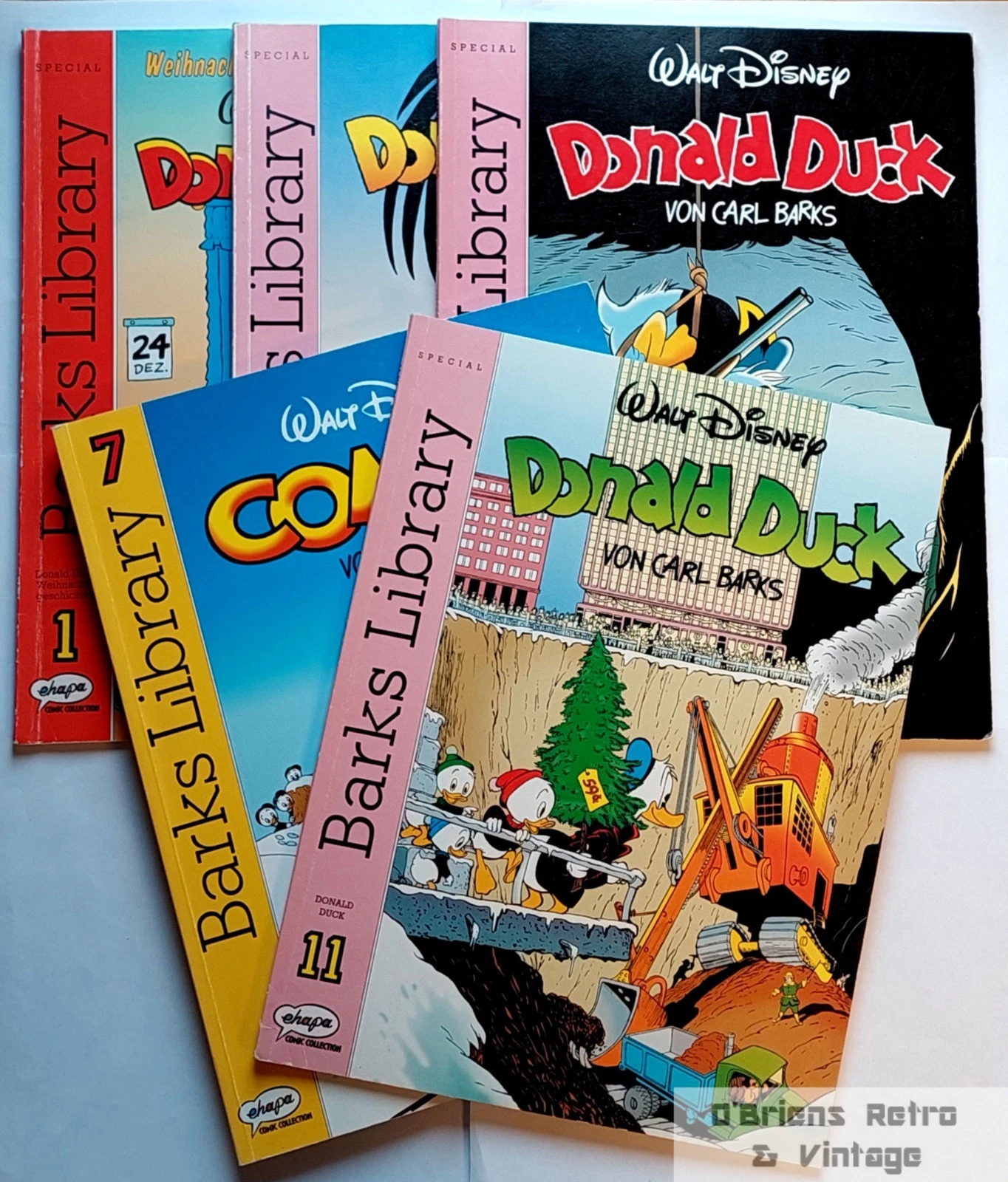 Barks Library & SPECIAL (1. utgave) - Lot med 5 album - Carl Barks - Ehapa