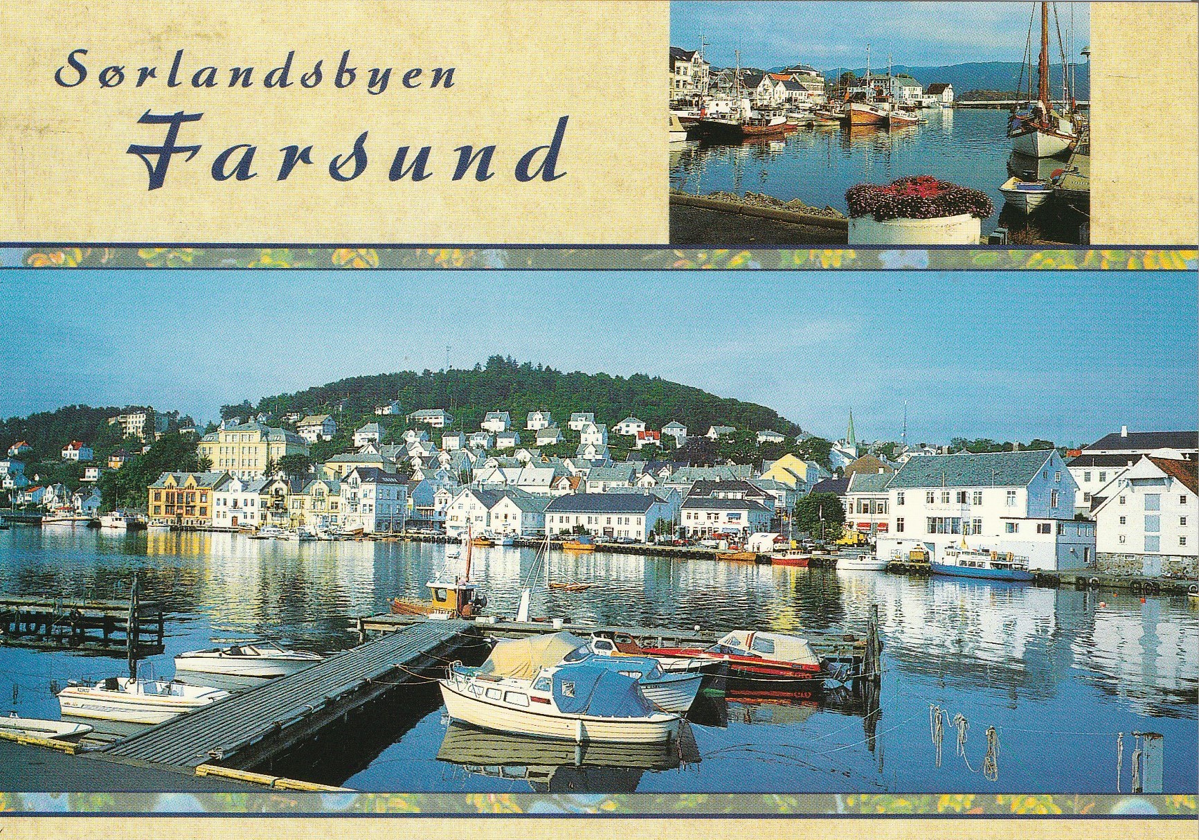 Sørlandsbyen Farsund .  Aune 161260