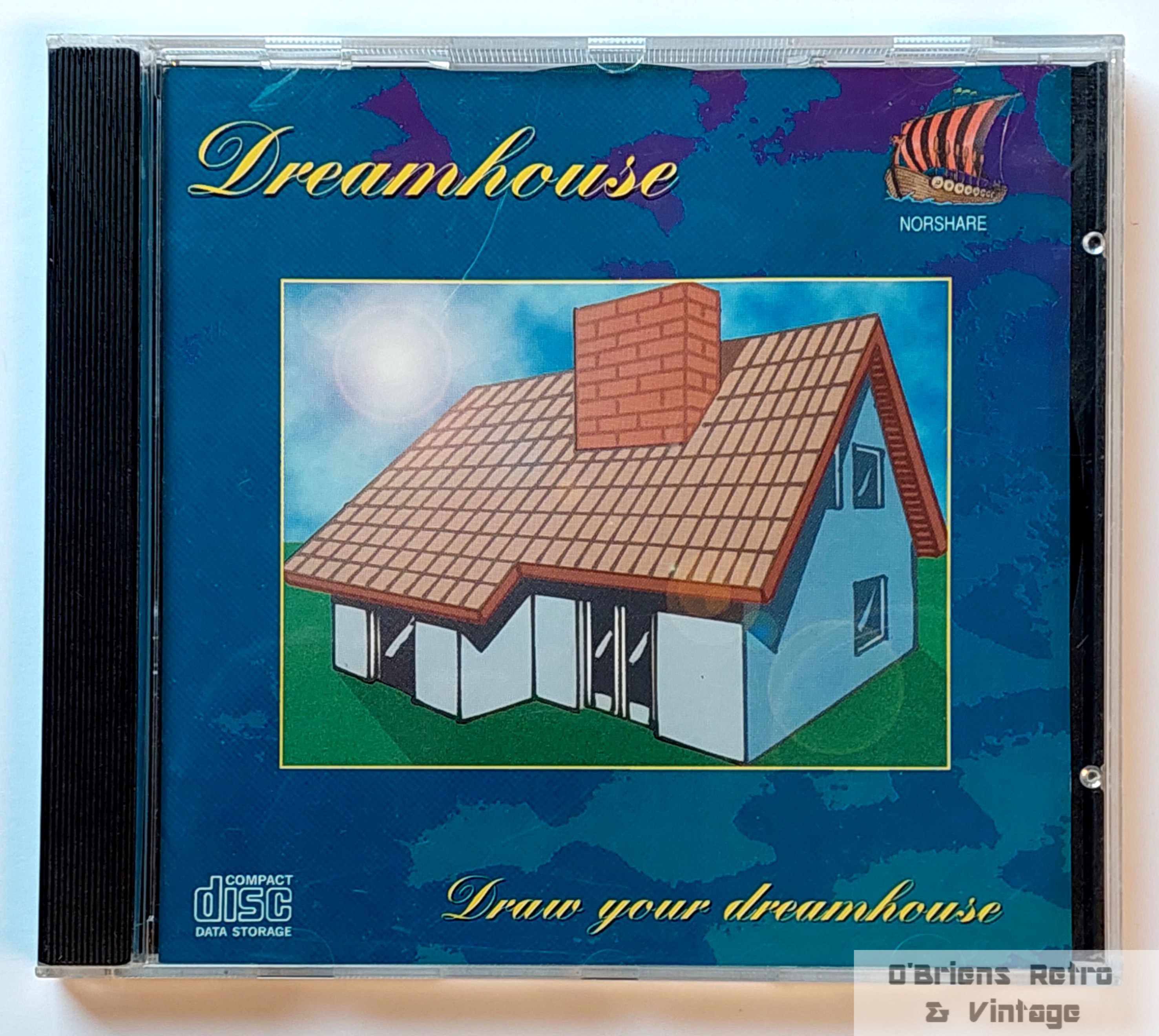 Drømmehuset - Tegn ditt drømmehus - Retro PC CD-ROM - Norsk utgave