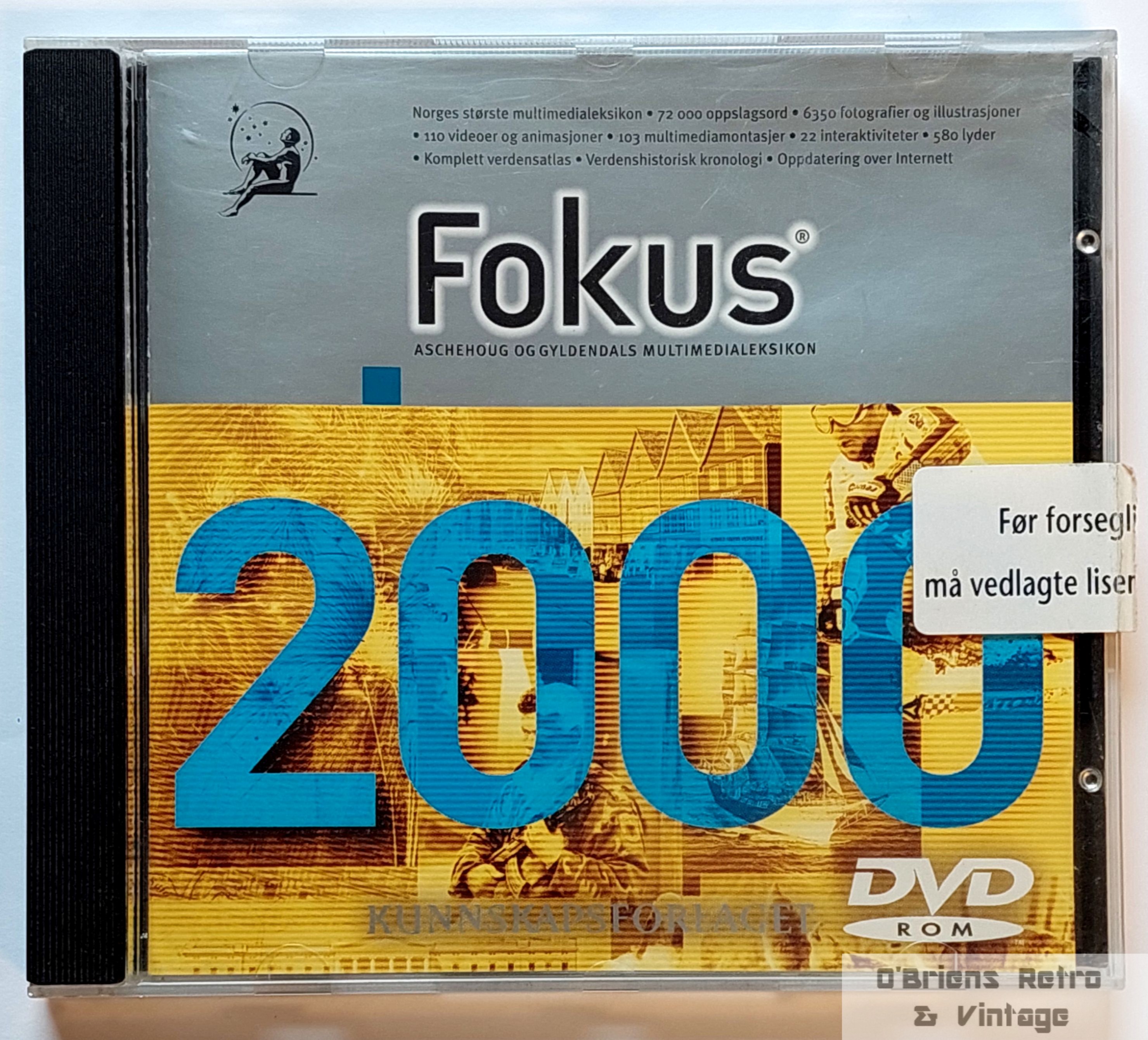 Fokus 2000 - Aschehoug og Gyldendals Multimedialeksikon - Retro DVD-ROM