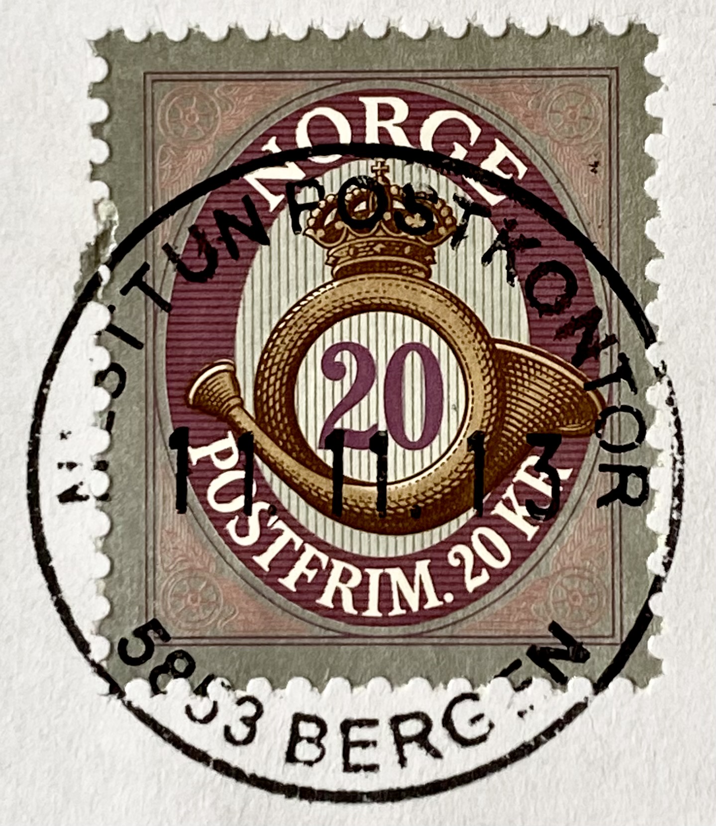 NK 1864-1865 Nesttun Postkontor 1.dag