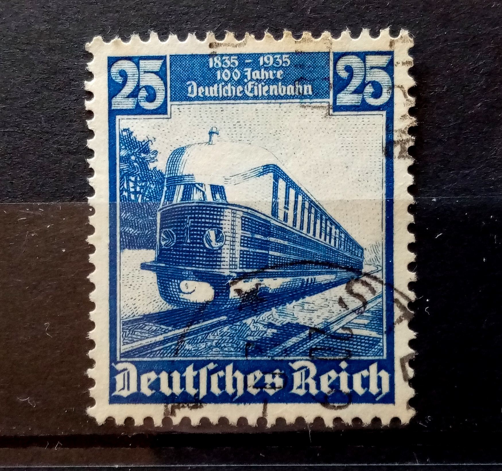 Tredje Riket - Afa 577. 100- års jernbanejubileum. (1935)