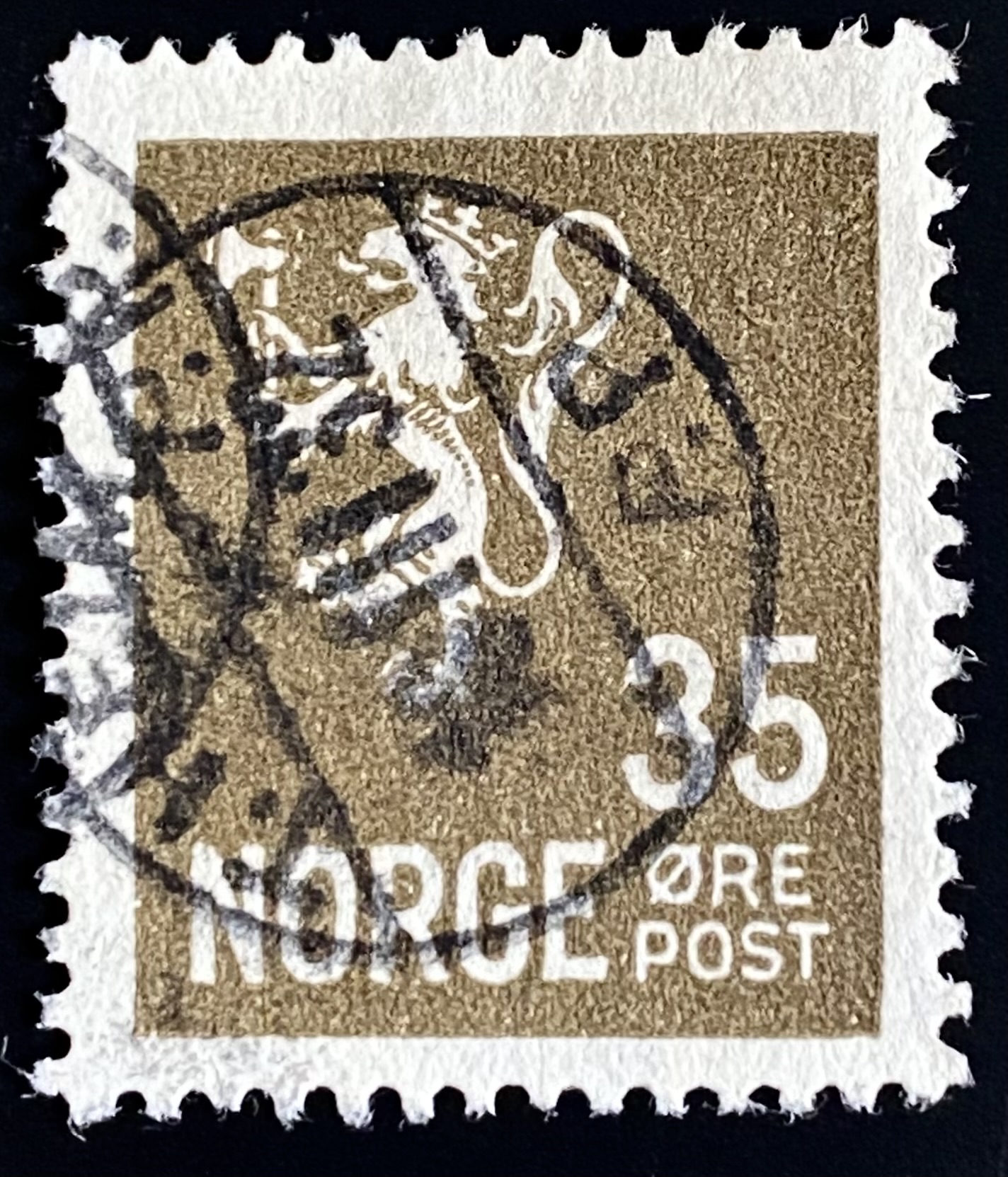 NK 149 T.heim P.P.  18 III 32 Miniatyrstempel